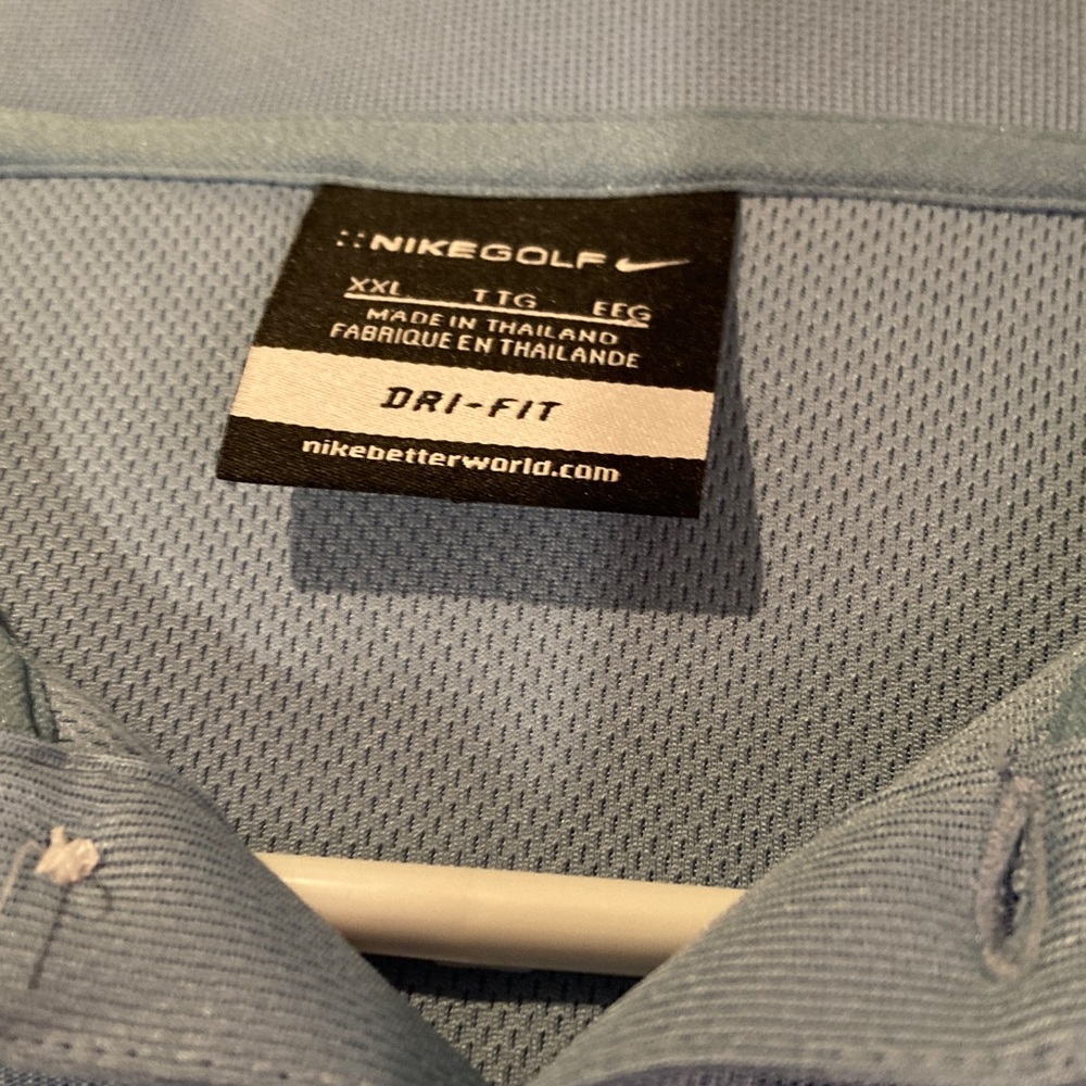 Nike Golf Light Blue Dri-FIT Polo